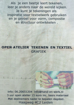 zaterdagmorgen: tekenen en textiel